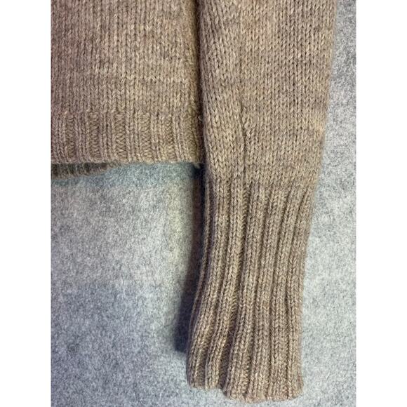 H&M LOGG Tan Two Button Cardigan, Wool and Alpaca Cable Knit, Women’s Size Small - Picture 7 of 9